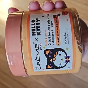Sealed Hello Kitty Caramel Pumpkin Latte Body Scrub the creme shop